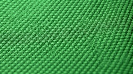 Green soccer fabric texture with air mesh. Athletic wear backdrop