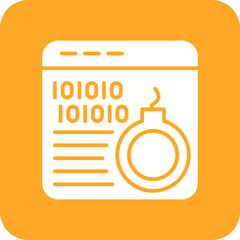 Cyber Bomb Line Color Icon