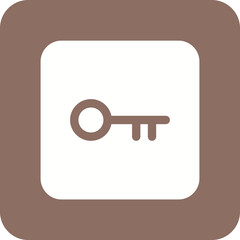 Password Key Line Color Icon
