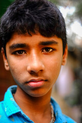 Portrait of a south asian young teenage boy 