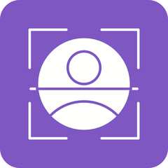 Face Scanner Line Color Icon