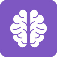 Brain Line Color Icon