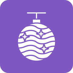 Disco Ball Line Color Icon