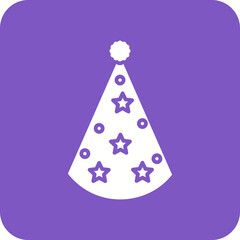 Party Hats Line Color Icon