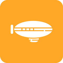 Zeppelin Line Color Icon © SAMDesigning