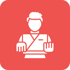 Martial Arts Line Color Icon