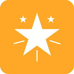 Falling Star Line Color Icon