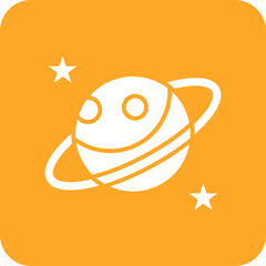 Saturn Line Color Icon