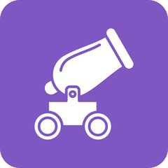 Pirate Cannon Line Color Icon