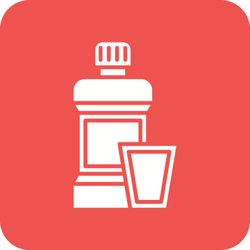 recommend clip art: Mouthwash Line Color Icon