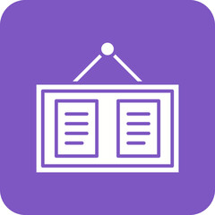 Pinboard Line Color Icon