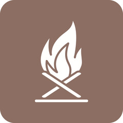 Bonfire Line Color Icon