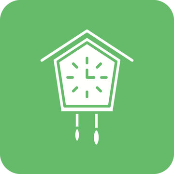 recommend clip art: Cuckoo Line Color Icon
