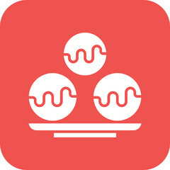 Choco Balls Line Color Icon