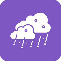 Hail Line Color Icon