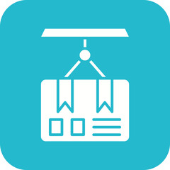 Lifting Parcel Line Color Icon