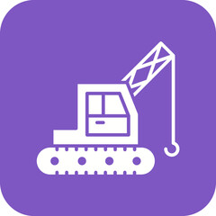 Crane Machine Line Color Icon