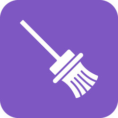 Broom Line Color Icon