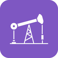 Oil Pump Line Color Icon