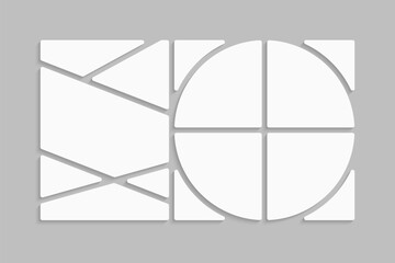 Template collage of ten frames, images, photo