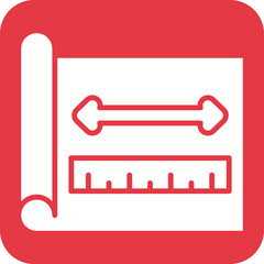 Design Plan Line Color Icon