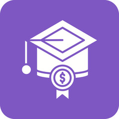Scholarship Line Color Icon