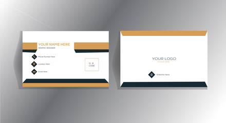 Creative modern double sided business card.