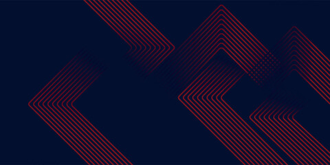 Dark blue abstract background. Glowing triangle geometric lines overlapping. Modern shiny blue lines pattern.