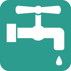 Faucet Line Color Icon