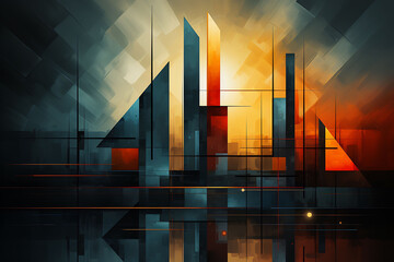 abstract background with Geometrical Shapes