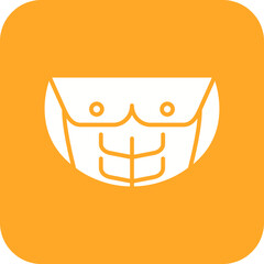 Chest Muscle Line Color Icon