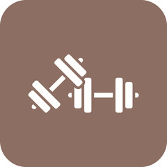 Dumbells Line Color Icon