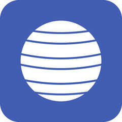 Fitball Line Color Icon