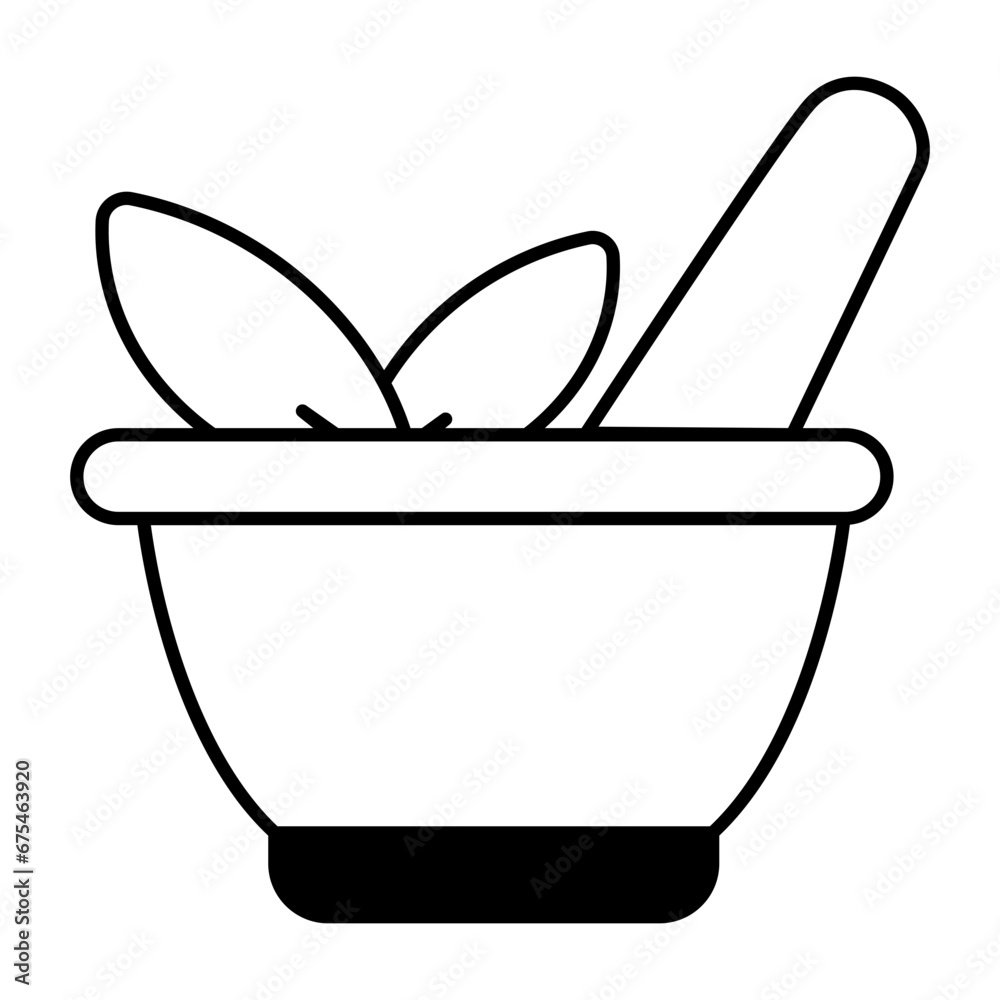 Poster mortar pestle