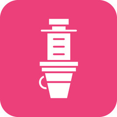 Aeropress Line Color Icon