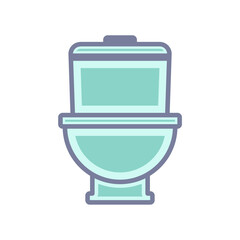Naklejka premium toilet icon design vector template