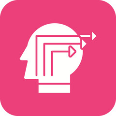 Knowledge Extraction Line Color Icon