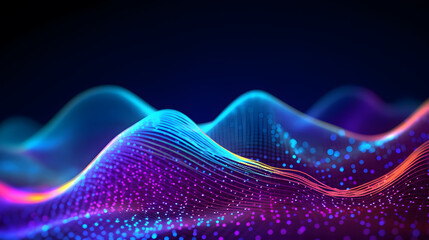 Tech Patterns Unveiled: Colorful Waves

