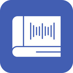 Audio Book Line Color Icon