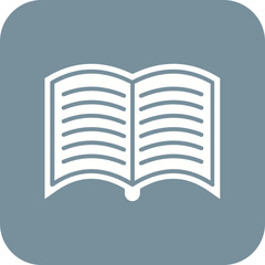 Open Book Line Color Icon