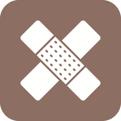 Band Aid Line Color Icon