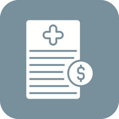 Medical Bill Line Color Icon