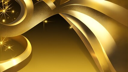 Golden background. High resolution background with lighting effect and sparkle with copy space for text. Background images for banner and poster.