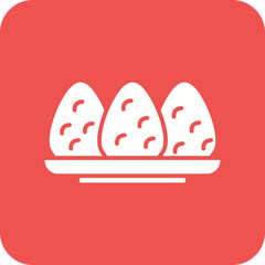 Coxinha Line Color Icon