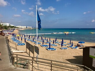 A sandy beach by the sea