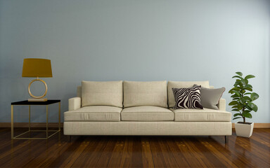 Living Room Interior with sofa