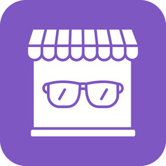 Optical Shop Line Color Icon