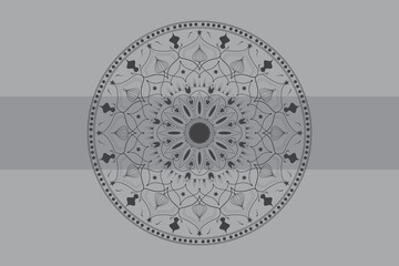 Circular pattern in the form of mandala with flowers for Henna, Mehndi, tattoo, and decoration. Decorative ornament in ethnic oriental style. Outline doodle hand draw vector illustration.