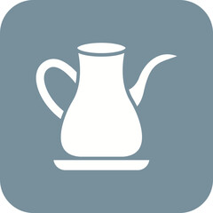 Arabic Teapot Line Color Icon