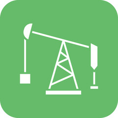Oil Pump Line Color Icon